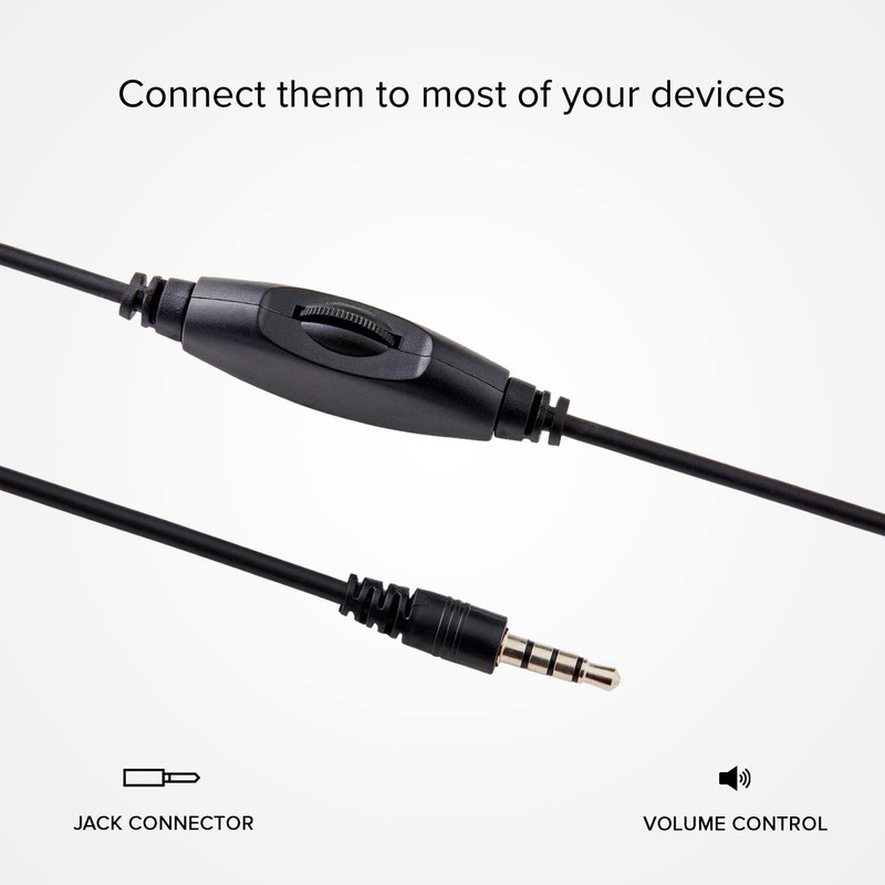 MUSIC HERO SBS Adjustable Headphones with Swivel Microphone 3.5 mm