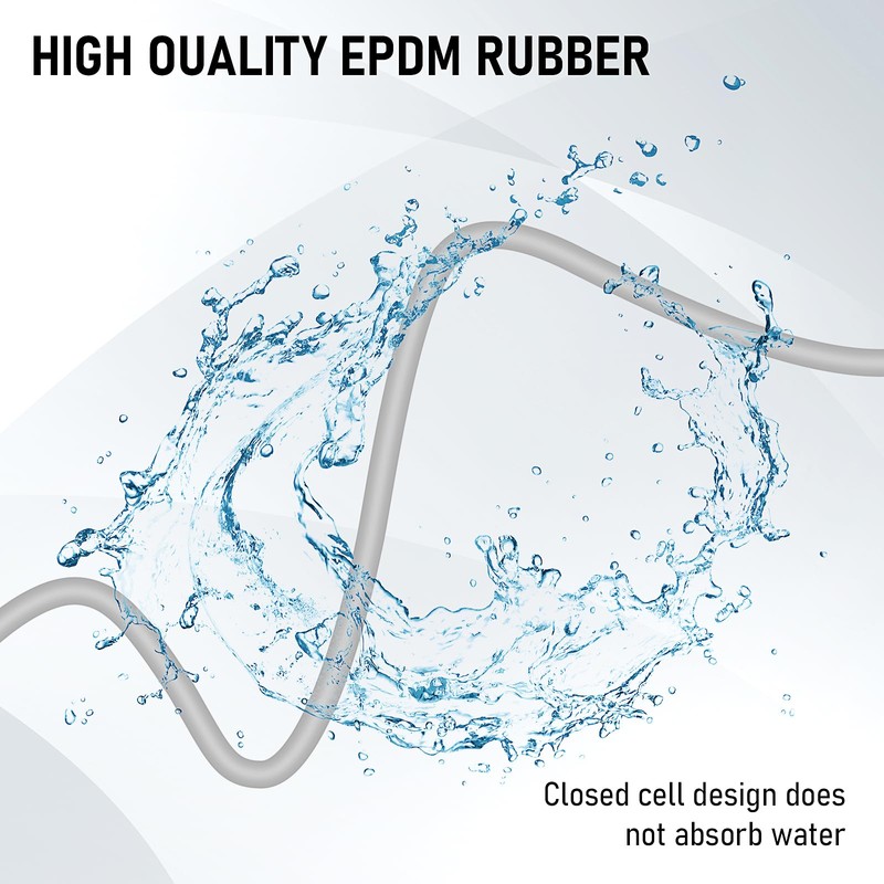 Backer Rod 1/4 Inch, 50 Feet Rubber Backer Rod Foam