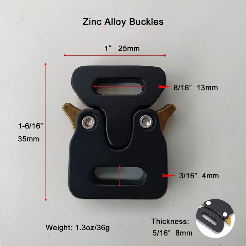 Paquete de 2 pulseras de aleación de metal resistente con