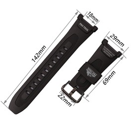 KHZBS Men's Resin Watch Band replacement fit for casio protrek prg-40 PAG-40 PRG-240 Sports watch strap wristband accessories wristband Watch chain