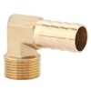 Hilitand 3/4" Brass Hose Barb, Fitting Elbow, 90 Degree Elbow