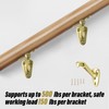 HOME MASTER HARDWARE Heavy Duty Handrail Stair Brackets Brass Staircase