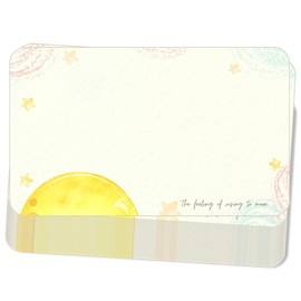 Kokoro Printing K-J16 Starry Night Market Message Card, Mini, Business Card Size, 100 Pieces, Made in Japan, High-Quality Paper