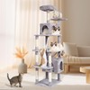 VEVOR Cat Tree for Indoor Cats, 72" Cat Tower with