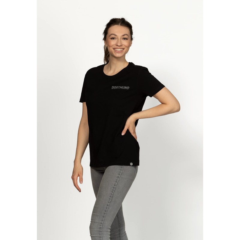 Borussia Dortmund Women's BVB Oversize T-Shirt, black