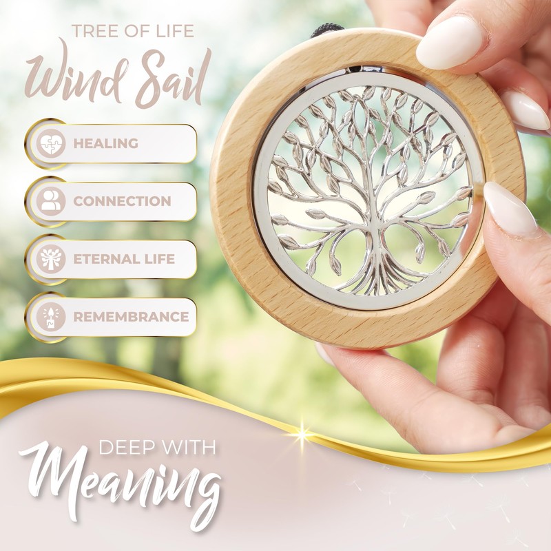 Tree of Life Memorial Wind Chimes for Loss of Loved