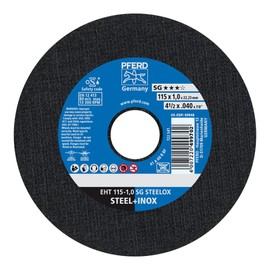 PFERD 69948 Flat Cut-Off Wheel, Type 1, Aluminum Oxide A, 4-1/2" Diameter x .040" Thickness, 7/8" Bore, 13300 Max RPM (Pack of 25)