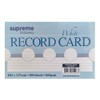 Record Cards White Ruled Index Cards 6mm Lined Margin Revision