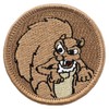 Rabid Squirrel Patrol Patch - 2" Diameter Round Embroidered Patch
