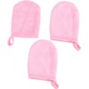 Juego De 3 Guantes Desmaquillantes Guantes De Limpieza Facial Almohadillas