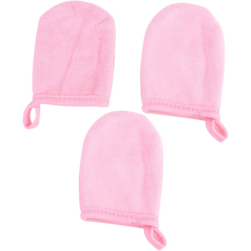 Juego De 3 Guantes Desmaquillantes Guantes De Limpieza Facial Almohadillas