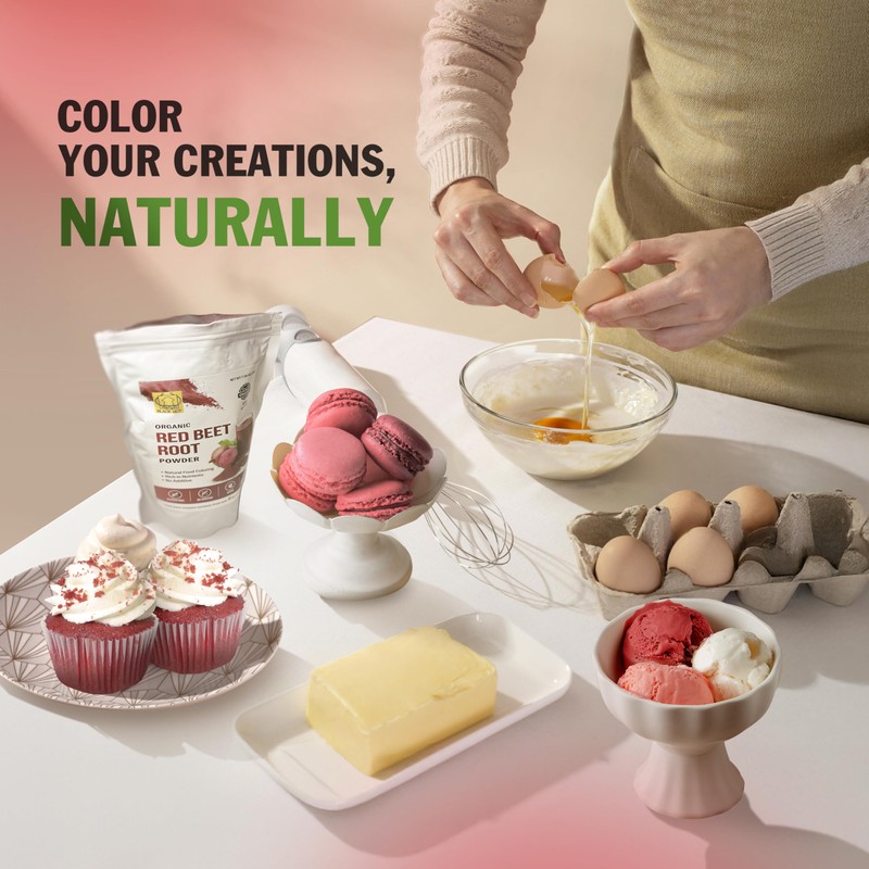 Organic Red Beet Root Powder, Red Food Coloring Powder,