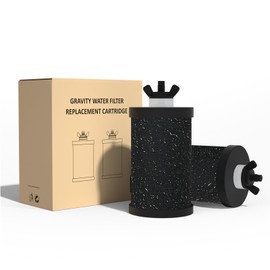 Purewell PF-1-PH Upgraded 4-Stage Composite Carbon and Alkaline Filters, Compatible with Berkey® Big+, ProOne® Big+ Gravity Water Filter Systems and Purewell Systems, pH 8-9 (2 Pack, K Series)