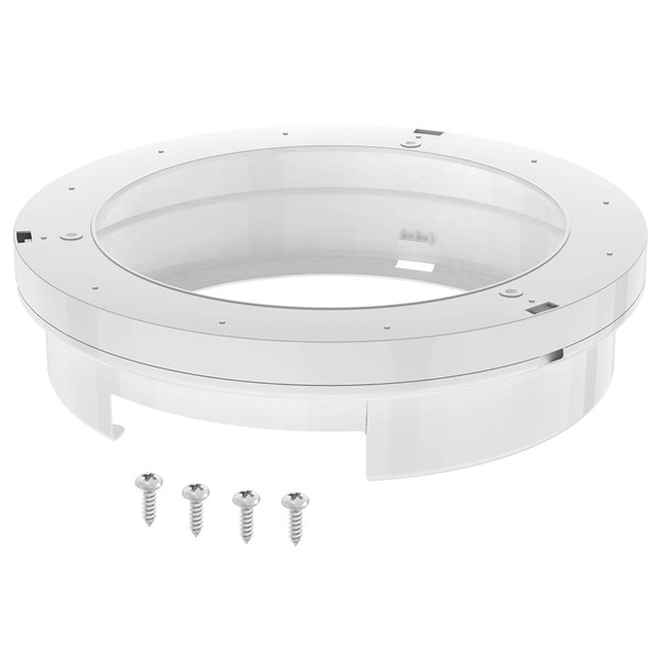 NOOTO White 9-inch Plastic Paper Plate Dispenser | Ideal for