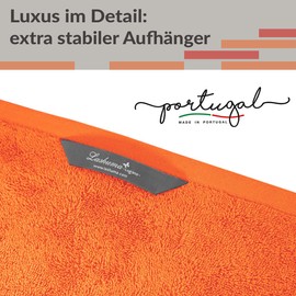 Lashuma Lugano XXL Sauna Towel Large for Men and Women 80 x 200 cm Orange