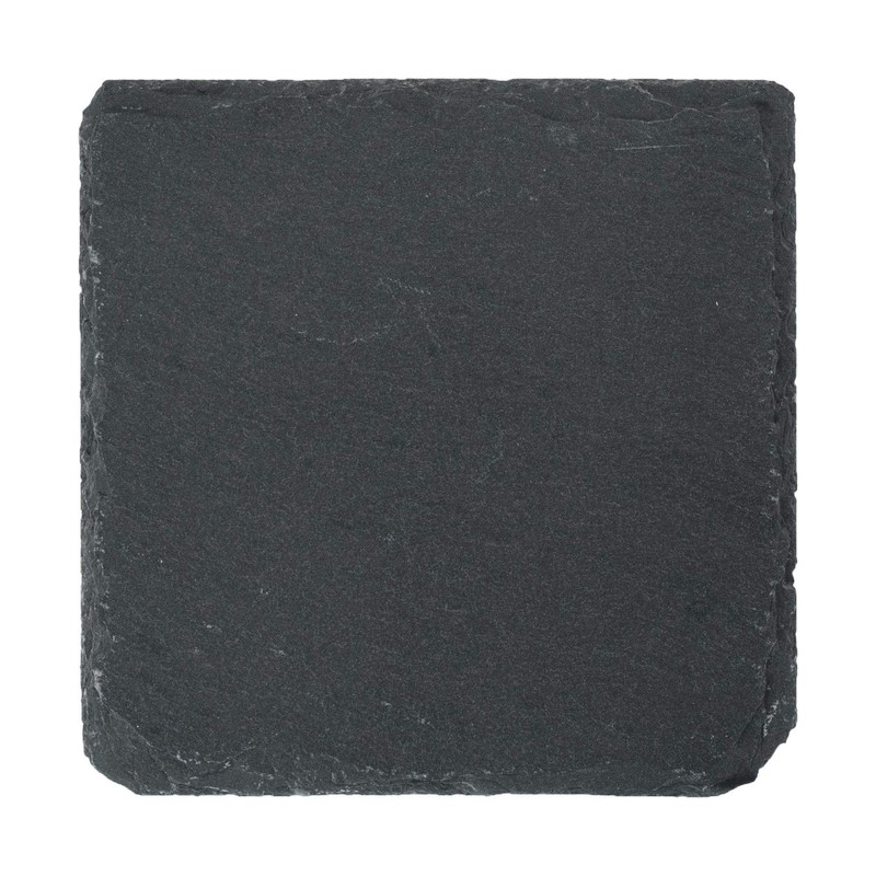 Argon Tableware Square Slate Coasters - 10cm - 6 Piece