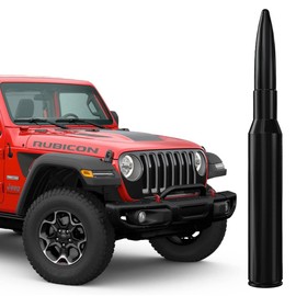 4 Inch Short Aluminum Antenna for Jeep Wrangler JK/JL (2007-2023), Jeep Wrangler Antenna Replacement Mast
