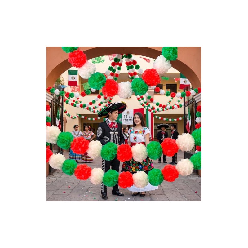 GRUPO CARNAVALLIA 2 Guías Flor Cempasúchil Tricolor Artificial Día Muertos