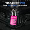 SURE LOCK TSA Approved 4-Digit Resettable Combination Luggage Locks with