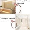 GAKIN Towel Holder Bathroom Rose Gold Zinc Alloy Rack Modern