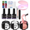 LOUINSTIC Solid Builder Gel for Nails Non-sticky, Builder Gel Nail