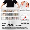 Kuject 15 Pack Shoe Storage Boxes, Large Clear Plastic Stackable