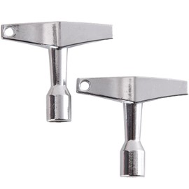 Drum Tuner Key,2 PCS Drum Key with Built-in Hole,Drum Key Drum Tuner,Universal Drum Tuning Key,Drum Tuner Key Drum Tuning Key Drill Bit,for Acoustic and Electronic Drums (Quadrilateral)