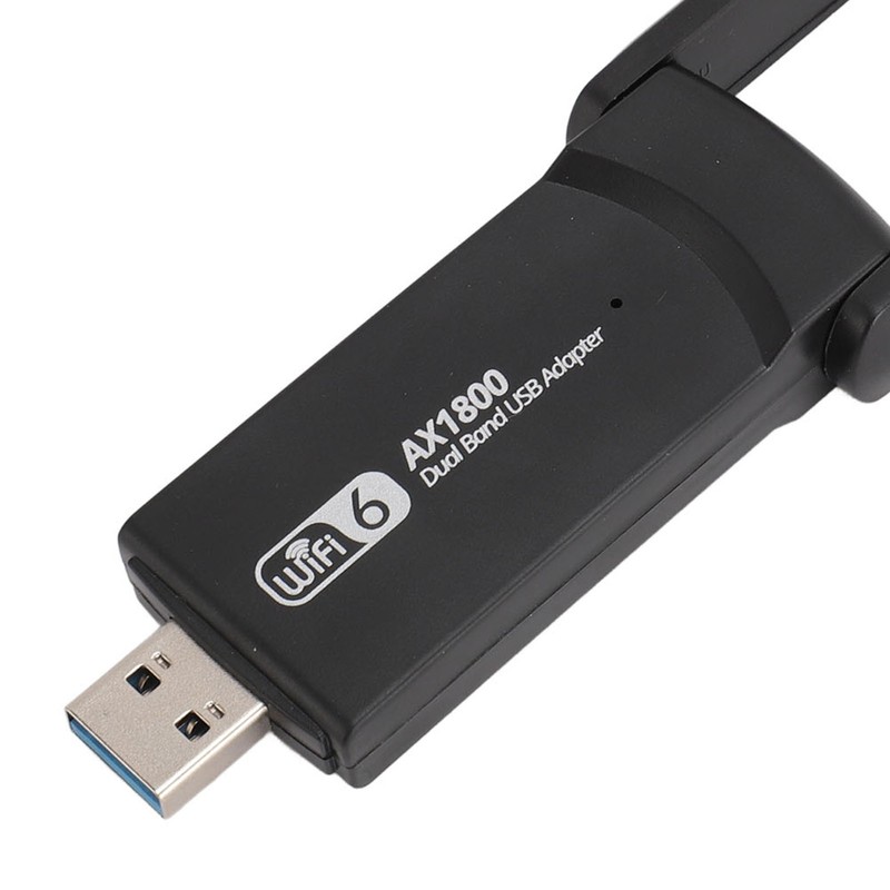 USB WiFi 6 Adapter 1800Mbps 2.4G 5G Dual Band Wireless