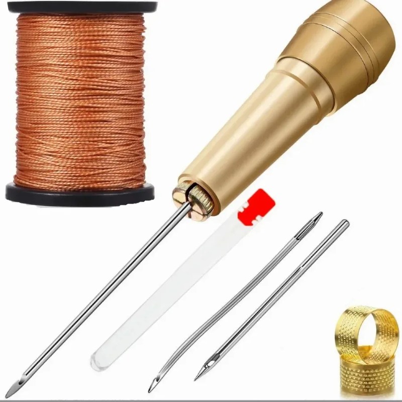 Leather Sewing Kit for Hand Stitching & Repairs – 28-Piece