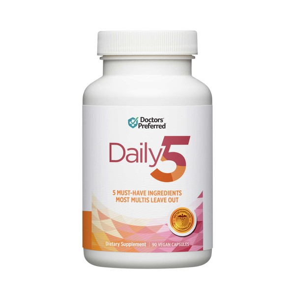 DOCTORS' PREFERRED Daily5 with Must-Have Clinically Validated Ingredients That Cover