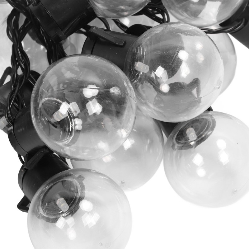 Outdoor String Light with 40 G50 Bulb Waterproof Solar USB