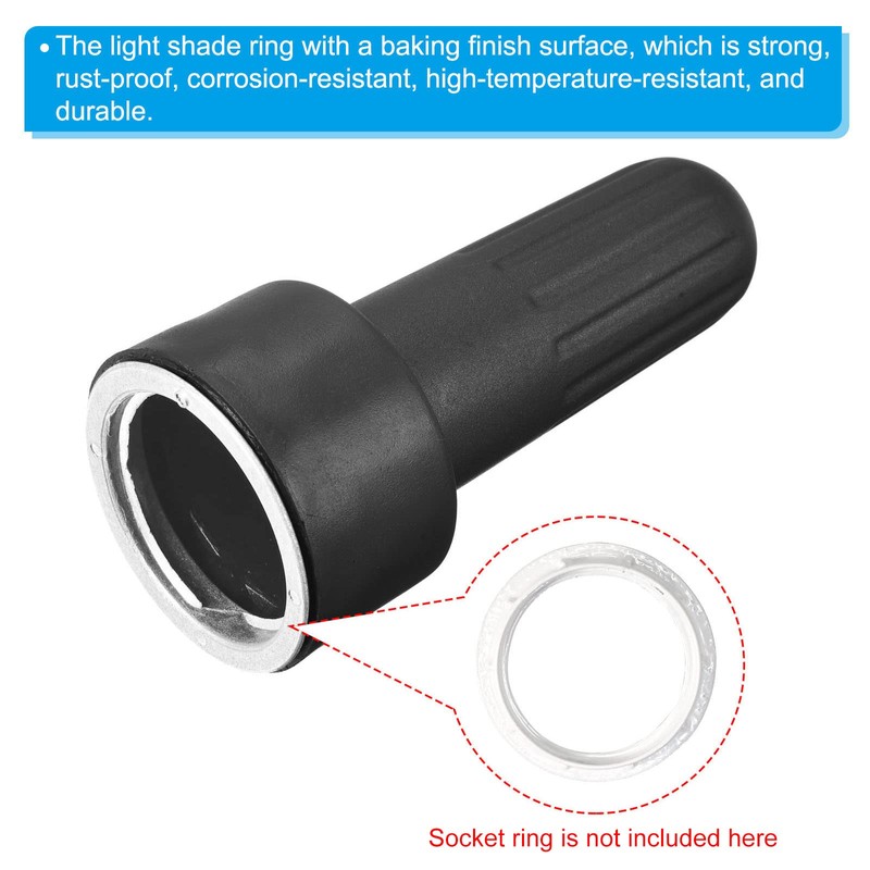 PATIKIL E26 Lamp Shade Socket Ring Removal Tool, 2 Pack