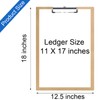 Acocony 11x17 Clipboard Vertical Extra Large Clipboard Hardboard Low Profile