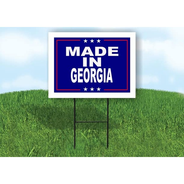 GEORGIA MADE IN 18 in x 24 in Yard Sign