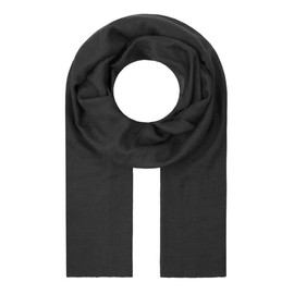 Majea Scarf Lima Slim Cut Women's Neckerchief Light Plain Thin Plain Soft Summer Scarf - Black , size: 180cm x 50cm
