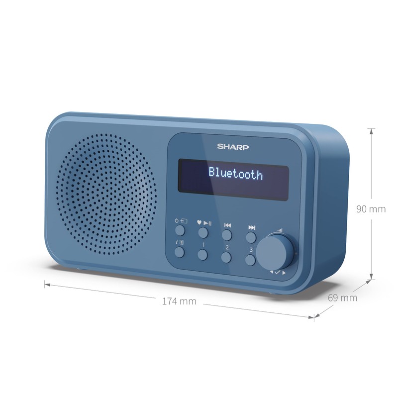 SHARP DR-P420 Portable Digital Radio (DAB/DAB+/FM with RDS, USB, Bluetooth