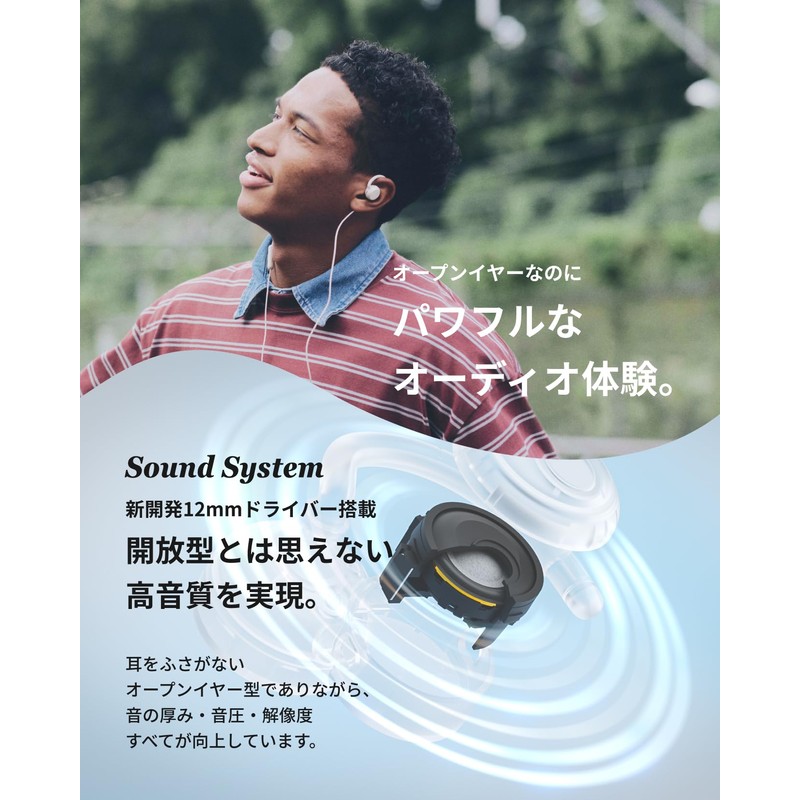 nwm MWE007 Open-Ear Earbuds, Wired Type, USB, Type-C Waterproof, IPX4,