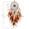 Donko Brown Feather Dream Catcher Wall Decor