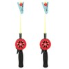 QANYEGN 2Pcs Mini Crab Fishing Rod, Children Ice Fishing Pole,