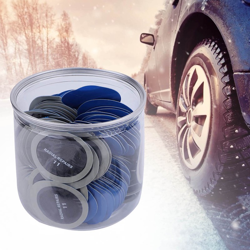 120PCS 43mm Car Round Natural Rubber Tire Tyre Puncture Repair