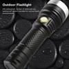 LED Flashlight 2 Levels High Brightness SST40 Wick White Light