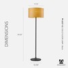 Adesso Floor Lamp with Scratch Proof and Corrosion Resistant Body