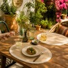 FAVE Boho Oval Woven Placemats Set of 6, Washable Table