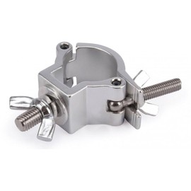 Riggatec Half Clamp Small Silver up to 75 kg (32-35 mm) Rustproof Stainless Steel
