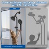 Dual Handheld Shower Head Combo, 3-Way High Pressure 10-Setting Handheld