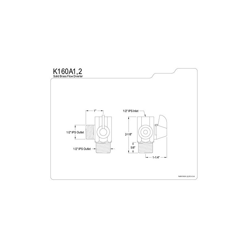 Kingston Brass K160A2 Designer Trimscape Showerscape Wall Mount Shower Arm