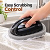 Emery Sponge Cleaning Brush with Handle – Handheld Scrubber Tool