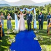 QueenDream Royal Blue Velvet Aisle Runner: 4.5FT x 20FT -
