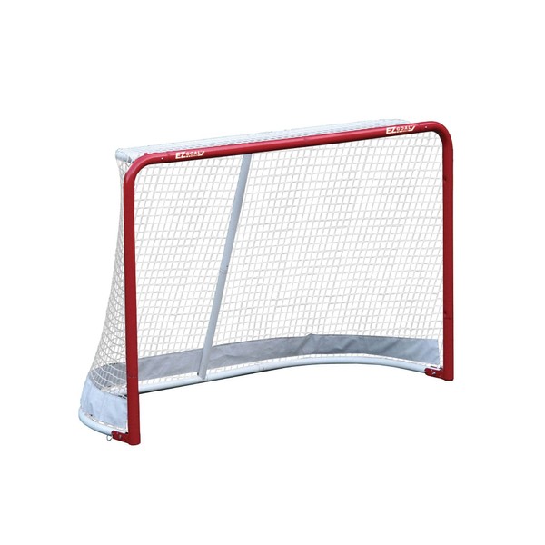 EZGoal Hockey Folding Pro Goal, 2-Inch, Red/White – On Goal Net,67708