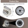 W11517331 W11117415 4-Pack Range Surface Burner Knob/Oven Knobs Compatible with